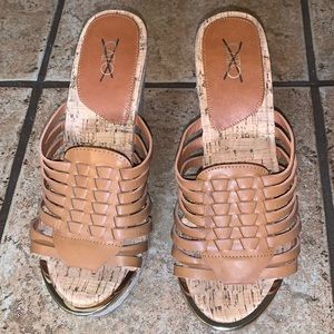 Cato Gold Toe Wedge Sandal